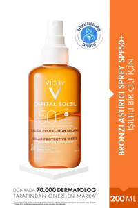 Vichy Capital Soleil Solar Protective 50 Faktör Tüm Ciltler İçin Nemlendirici Suya Dayanıklı Yüz ve Vücut Güneş Kremi 200 ml