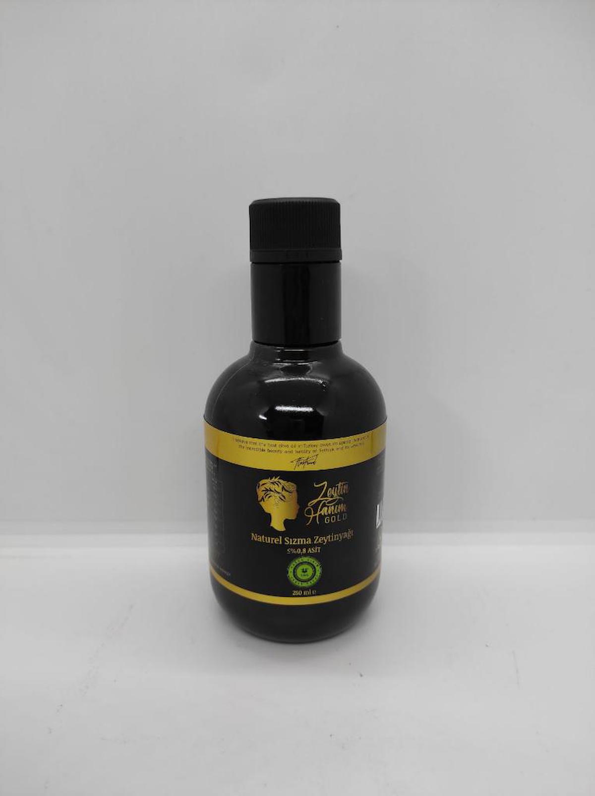 Zeytin Hanım Gold Soğuk Sıkım Polifenollü Cam Sızma Zeytinyağı 250 ml