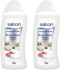 Saloon Beyaz Sabun Duş Jeli 2x500 ml