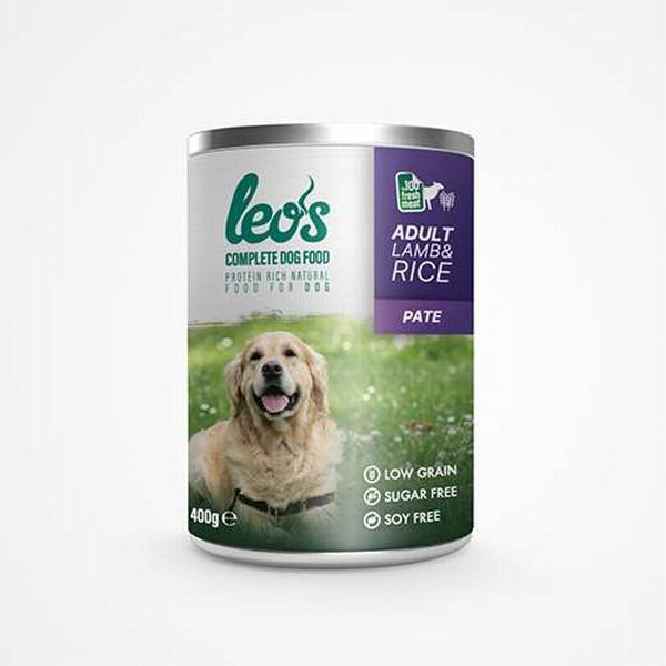 Leos Kuzu - Pirinçli Kıyılmış Yaş Köpek Maması 400 gr 24'lü