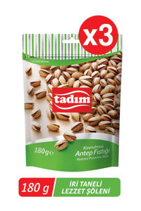 Tadım Kabuklu Kavrulmuş Yöresi Tane Antep Fıstığı 3x180 gr