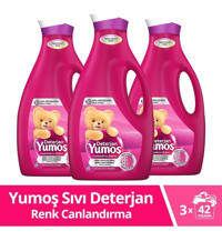 Yumoş Doku Koruma ve Onarma 126 Yıkama Renkliler İçin Sıvı Deterjan 3x2.52 lt