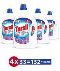 Tursil Leylak Bahçesi 132 Yıkama Beyazlar ve Renkliler İçin Sıvı Deterjan 4x2.14 lt