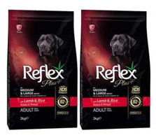 Reflex Plus Kuzu Etli Pirinçli Büyük Irk Yetişkin Köpek Maması 6 Kg