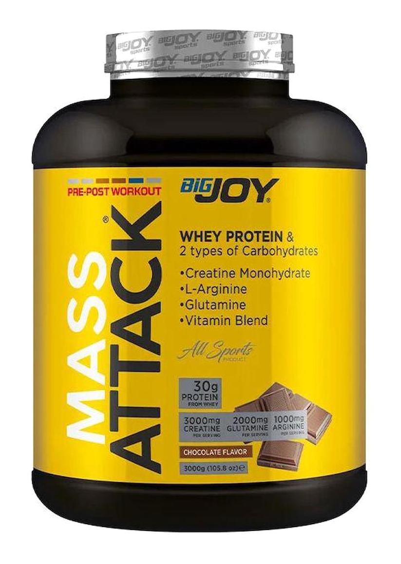 Bigjoy Mass Attack Çikolatalı Whey Protein Protein Tozu 3 kg