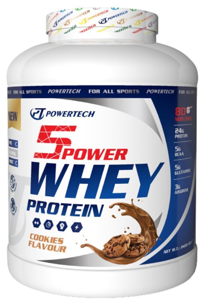 Powertech 5 Power Kurabiyeli Whey Protein Protein Tozu 2.4 kg