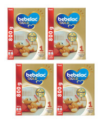 Bebelac Gold Laktozsuz Tahılsız Probiyotikli 1 Numara Bebek Sütü 4x800 gr