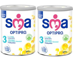 Sma Optipro Laktozlu Probiyotikli 3 Numara Devam Sütü 2x800 gr