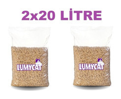 Lumy Cat Kalın Taneli Pelet Kedi Kumu 2x20 lt