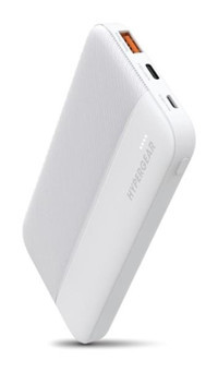 Hypergear 10000 mAh Hızlı Şarj Micro Type C - USB Powerbank Beyaz