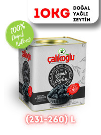 Çalıkoğlu L Gemlik Siyah Zeytin Teneke 10 kg