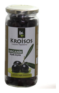 Kroisos Tuzlu Salamura Gemlik Siyah Zeytin Pet Kavanoz 700 gr