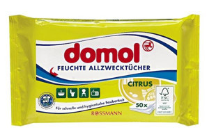 Domol Limon Kokulu 50 Yaprak Islak Mendil