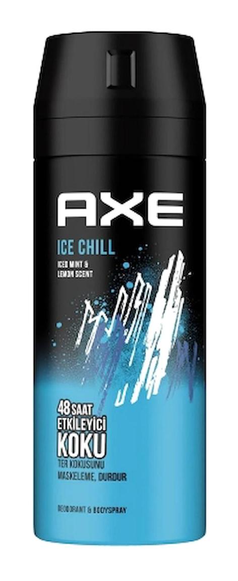 Axe Ice Chill Pudrasız Ter Önleyici Antiperspirant Sprey Erkek Deodorant 24x150 ml