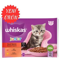 Whiskas Tavuk Sığır Eti Soslu Yavru Yaş Kedi Maması 52x85 gr