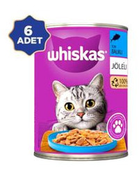 Whiskas Ton Balığı Soslu Yetişkin Yaş Kedi Maması 6x400 gr