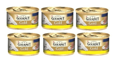 Purina Gourmet Gold Tavuk Kıyılmış Yetişkin Yaş Kedi Maması 6x85 gr