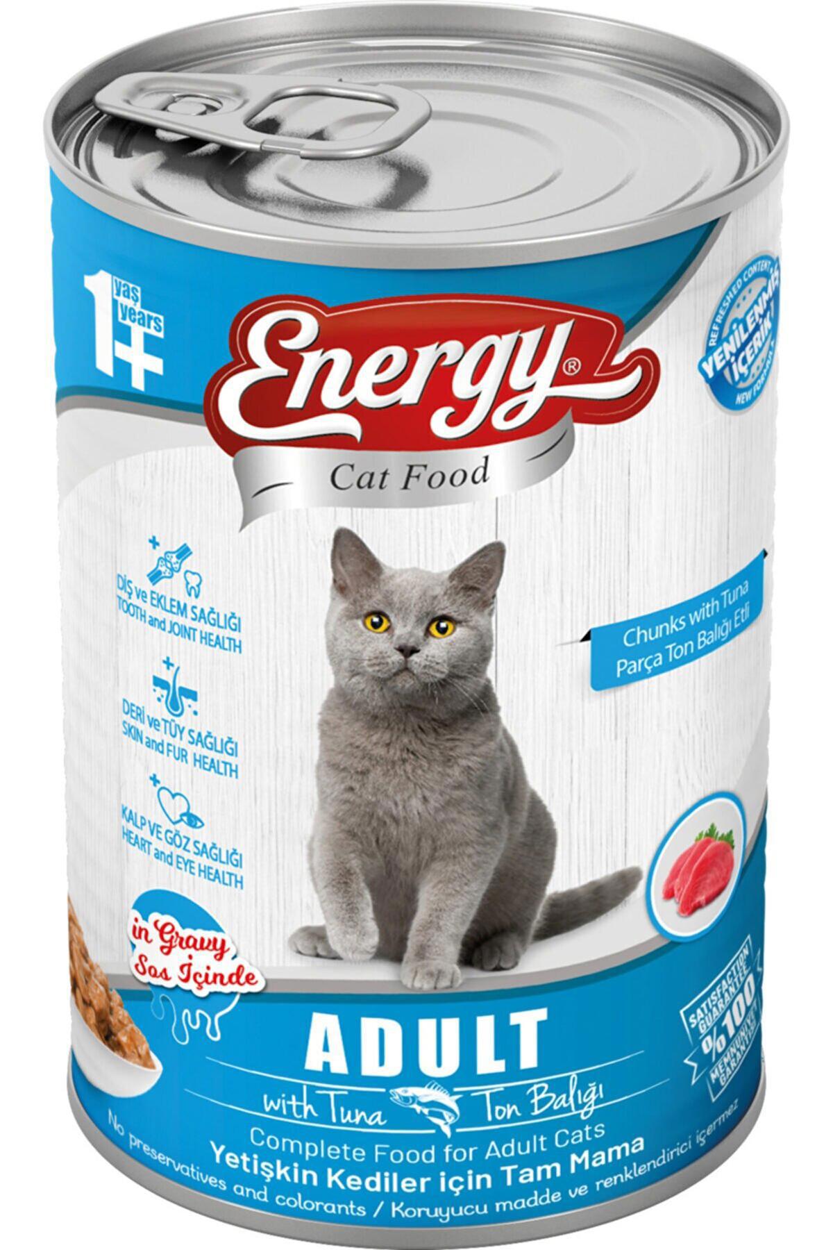 Energy Ton Balığı Soslu Yetişkin Yaş Kedi Maması 10x400 gr