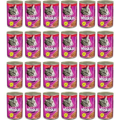 Whiskas Biftek Jöleli Yetişkin Yaş Kedi Maması 24x400 gr