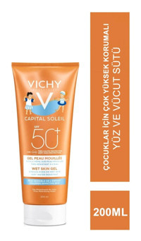 Vichy Soleil 50 Faktör Tüm Ciltler İçin Leke Karşıtı Nemlendirici Yağsız Suya Dayanıklı Yüz Güneş Sütü 200 ml