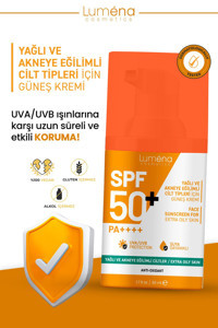 Luména Cosmetics 50 Faktör Tüm Ciltler İçin Nemlendirici Suya Dayanıklı Yüz ve Vücut Güneş Kremi 50 ml