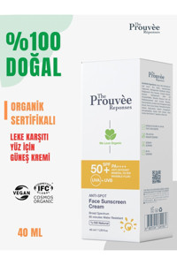 The Prouvee Reponses 50 Faktör Tüm Ciltler İçin Leke Karşıtı Nemlendirici Yağsız Suya Dayanıklı Yüz Güneş Kremi 40 ml