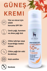 Dr Tagy 50 Faktör Tüm Ciltler İçin Nemlendirici Suya Dayanıklı Yüz Güneş Kremi 50 ml