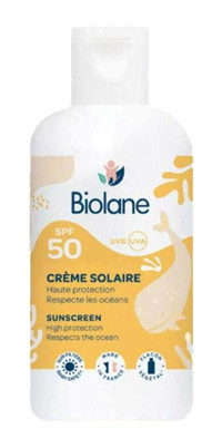 Biolane 50 Faktör Hassas Ciltler İçin Nemlendirici Suya Dayanıklı Yüz Güneş Kremi 125 ml