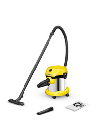 Karcher WD 2 Plus S V-15/4/18 1000 W Dikey Toz Torbalı Süpürge Sarı - Siyah