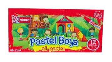 Mikro Kapaklı 12'li Kuru Pastel Boya Seti