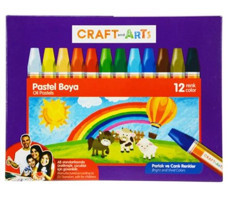 Craft And Arts 12'li Parlak Ve Canlı Pastel Boya