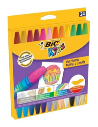 Bic Oil Pastel Karton Kutu 24'lü Pastel Boya