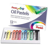 Pentel 12'li Yağlı Pastel Boya