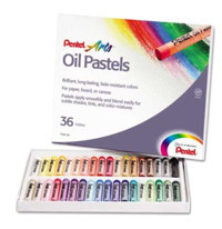 Pentel Arts Oil Pastels 36 Renk Yağlı Seti Pastel Boya