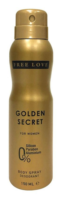 Free Love Golden Secret Sprey Kadın Deodorant 150 ml