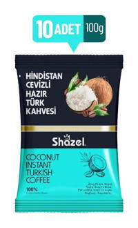 Shazel Hindistan Cevizi Türk Kahvesi 10x100 gr