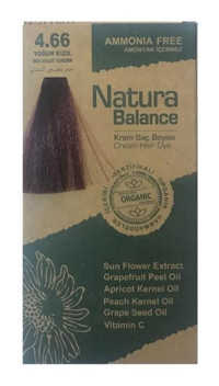 Natura Balance 4.66 Yoğun Kızıl Krem Saç Boyası