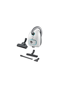 Bosch BGBS4HYG1 600 W Yatay Hepa Filtreli Turbo Başlıklı Toz Torbalı Süpürge Beyaz