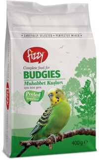 Fizzy Budgies Premium Special Kabuksuz Sade Yavru Kuş Yemi 400 gr