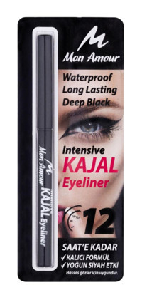 MonAmour Mat Siyah İnce-Kalın Uçlu Keçe Kalem Eyeliner