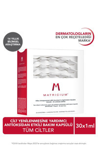 Bioderma Matricium Yüz Dolgunlaştıran Canlandırıcı Yaşlanma Kırışıklık Karşıtı Ampul Yüz Serumu 30x1ml