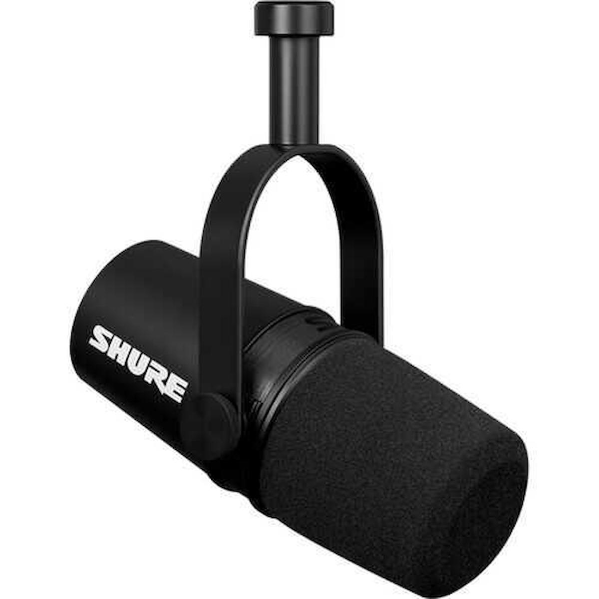 Shure MV7X Profesyonel Dinamik XLR Kablolu Yayıncı Masaüstü Mikrofonu Siyah