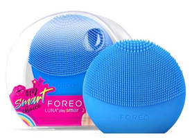 Foreo Luna Play Smart 2 Tüm Ciltler 1 Başlıklı Fırçalı Silikon Şarjlı Titreşimli Yüz Temizleme Cihazı Mavi