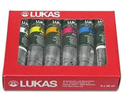 Lukas Art&Designers Tüp Çok Renkli 6x20 ml Guaj Boya Set