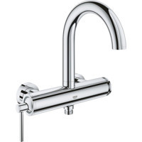 Grohe Atrio 32652003 Krom Çift Delikli Çevirmeli Kuğu Banyo Bataryası Gümüş