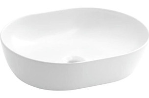 Seramiksan Alto Tekli 50 cm Seramik Oval Lavabo Beyaz