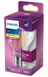 Philips Filament 60 W Tasarruflu Sarı E27 Armut Led Ampul