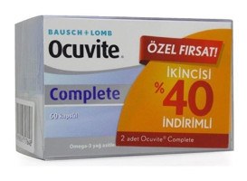 Ocuvite Complete Aromasız Yetişkin Vitamin 2x60 Kapsül