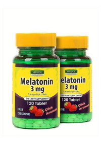 Vitapol Melatonin Fast Dissolve Çilekli Yetişkin Vitamin 2x120 Tablet