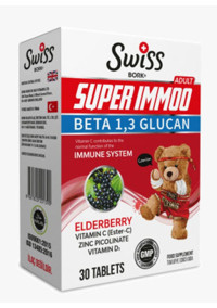 Swiss Super Immoo Meyveli Yetişkin Vitamin 30 Tablet